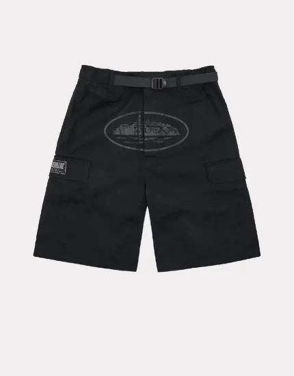 Corteiz Alcatraz Cargo Shorts in Triple