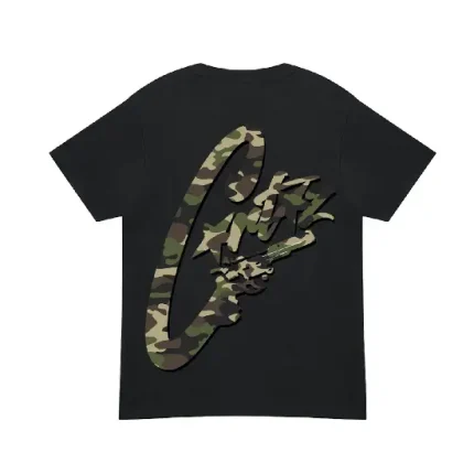 Corteiz Camo Gunslinger T-Shirt Black-camo