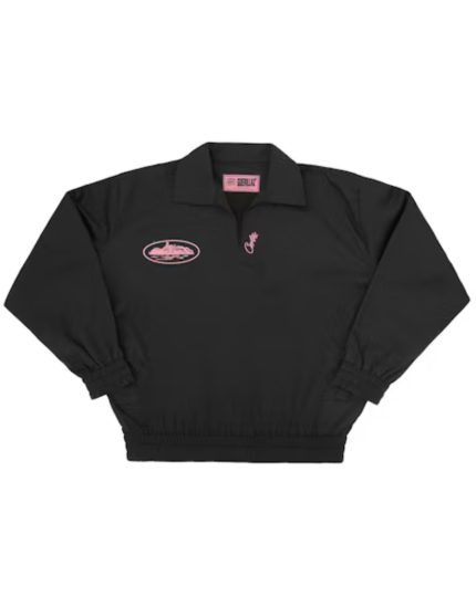 Corteiz Guerillaz Drilltop Schwarz/Rosa