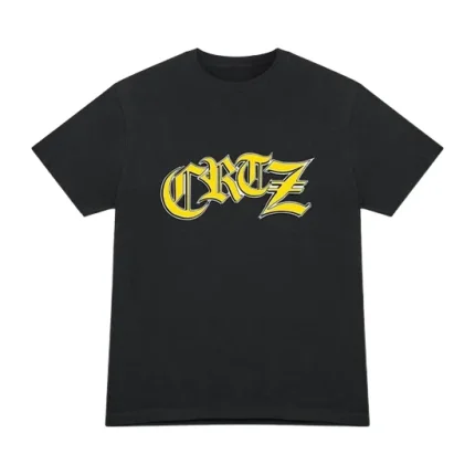 Corteiz Old English T-Shirt Schwarz