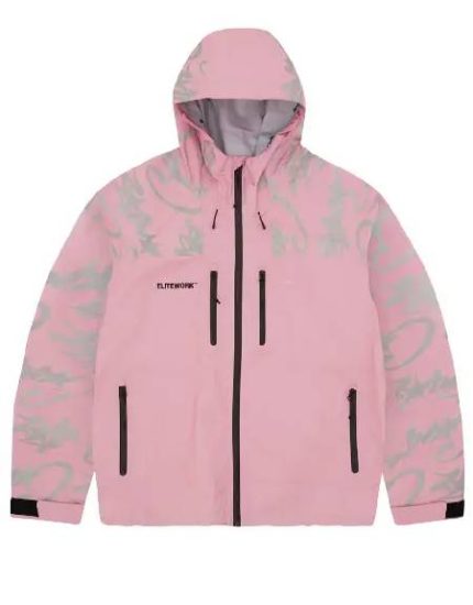 Corteiz Elitework Waterproof Shell Jacket Pink